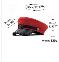 Unisex Red Black Flat Navy Hat Cap Women Men Berets Street Style Beret Caps Brand Hats Fishing Cap (Color : Blue, Hat Size : ...