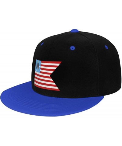 Flag of Newbury Township, Ohio Snapback Hat for Men Women Baseball Cap Trucker Flat Bill Hats Dad Caps Blue $9.94 Baseball Caps