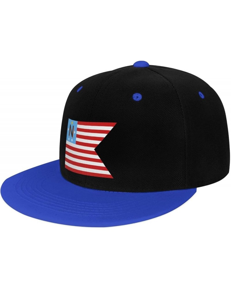 Flag of Newbury Township, Ohio Snapback Hat for Men Women Baseball Cap Trucker Flat Bill Hats Dad Caps Blue $9.94 Baseball Caps