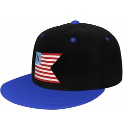 Flag of Newbury Township, Ohio Snapback Hat for Men Women Baseball Cap Trucker Flat Bill Hats Dad Caps Blue $9.94 Baseball Caps