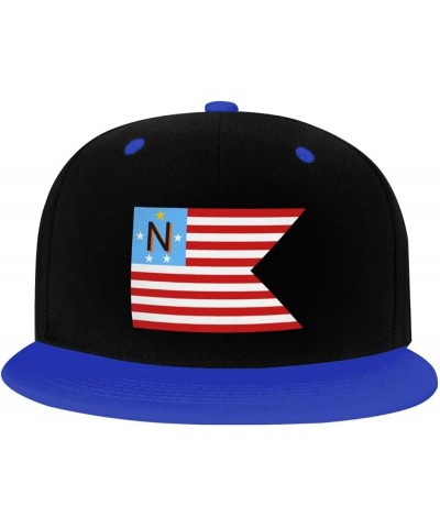 Flag of Newbury Township, Ohio Snapback Hat for Men Women Baseball Cap Trucker Flat Bill Hats Dad Caps Blue $9.94 Baseball Caps