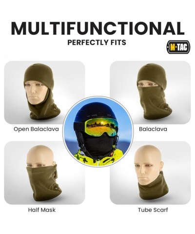 Elite Winter Fleece Balaclava - Cold Weather Mask Thermal for Winter - Men Tactical Army Olive $11.97 Balaclavas