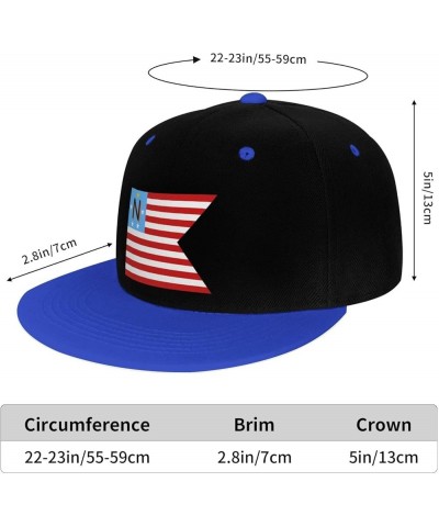 Flag of Newbury Township, Ohio Snapback Hat for Men Women Baseball Cap Trucker Flat Bill Hats Dad Caps Blue $9.94 Baseball Caps