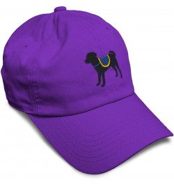 Custom Soft Baseball Cap Service Dog Embroidery Dogs Twill Cotton Giraffe Dad Hats for Men & Women Purple Design Only $13.50 ...