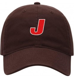 Baseball Cap Men Women Handsome Letter J Embroidered Unisex Classic Adjustable Strapback Dad Hat Brown $13.56 Baseball Caps