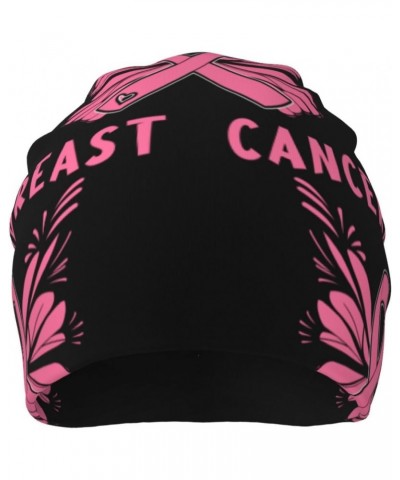 Breast Cancer Awareness Comfort Elegance Knitted Hat Black Daily for Men Women $13.42 Skullies & Beanies