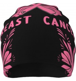 Breast Cancer Awareness Comfort Elegance Knitted Hat Black Daily for Men Women $13.42 Skullies & Beanies