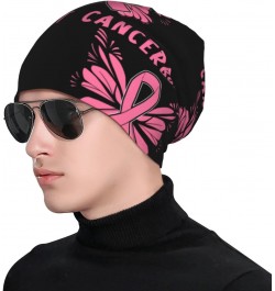 Breast Cancer Awareness Comfort Elegance Knitted Hat Black Daily for Men Women $13.42 Skullies & Beanies