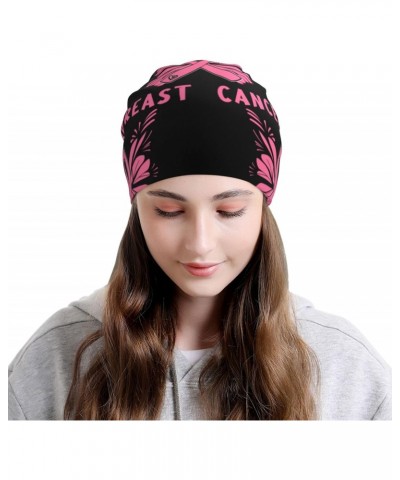 Breast Cancer Awareness Comfort Elegance Knitted Hat Black Daily for Men Women $13.42 Skullies & Beanies