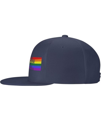 All Places Should Be Safe Spaces Gay Pride Ally LGBTQ Month Women's Baseball Cap Retro Trucker Hat Adjustable Navy Blue $10.0...