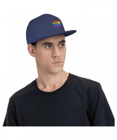 All Places Should Be Safe Spaces Gay Pride Ally LGBTQ Month Women's Baseball Cap Retro Trucker Hat Adjustable Navy Blue $10.0...