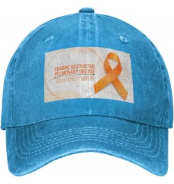 COPD Awareness Month Washed Denim Baseball Cap Sun Hat Dad Hat Trucker Hat Blue106 $11.91 Baseball Caps