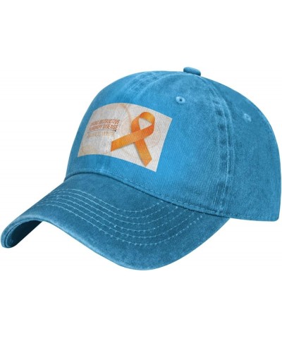 COPD Awareness Month Washed Denim Baseball Cap Sun Hat Dad Hat Trucker Hat Blue106 $11.91 Baseball Caps