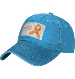 COPD Awareness Month Washed Denim Baseball Cap Sun Hat Dad Hat Trucker Hat Blue106 $11.91 Baseball Caps