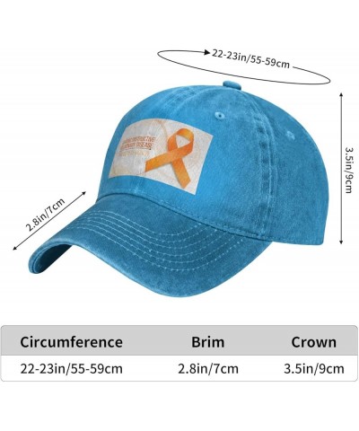 COPD Awareness Month Washed Denim Baseball Cap Sun Hat Dad Hat Trucker Hat Blue106 $11.91 Baseball Caps