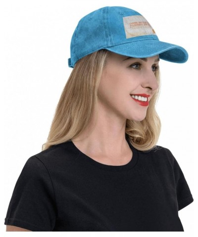 COPD Awareness Month Washed Denim Baseball Cap Sun Hat Dad Hat Trucker Hat Blue106 $11.91 Baseball Caps