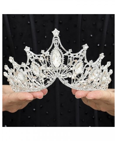 Hair Jewelry Crown Tiaras for Women Wedding Crown Hair Jewelry Bridal Hair Accessories Women Baroque Crown Rhinestones Crysta...