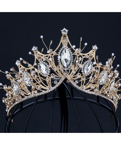 Hair Jewelry Crown Tiaras for Women Wedding Crown Hair Jewelry Bridal Hair Accessories Women Baroque Crown Rhinestones Crysta...