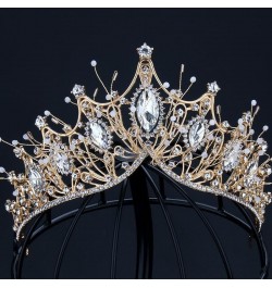 Hair Jewelry Crown Tiaras for Women Wedding Crown Hair Jewelry Bridal Hair Accessories Women Baroque Crown Rhinestones Crysta...