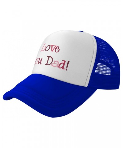 Mesh Dad Hat Adjustable Washed Love Dad Blue Baseball Dad Cap Funny Distressed Ball Trucker Cap for Women Men Unisex $11.38 B...