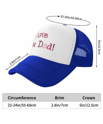 Mesh Dad Hat Adjustable Washed Love Dad Blue Baseball Dad Cap Funny Distressed Ball Trucker Cap for Women Men Unisex $11.38 B...