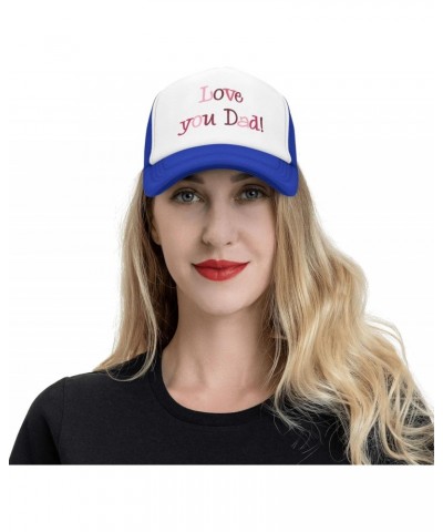 Mesh Dad Hat Adjustable Washed Love Dad Blue Baseball Dad Cap Funny Distressed Ball Trucker Cap for Women Men Unisex $11.38 B...