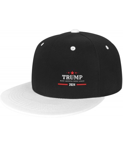 Trump 2024 Make America Great Again Baseball Hats for Men Women White Snapback Hat Cap Hip Hop Dad Hats Trucker Hat White $11...