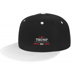 Trump 2024 Make America Great Again Baseball Hats for Men Women White Snapback Hat Cap Hip Hop Dad Hats Trucker Hat White $11...