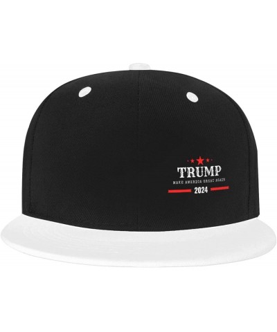 Trump 2024 Make America Great Again Baseball Hats for Men Women White Snapback Hat Cap Hip Hop Dad Hats Trucker Hat White $11...