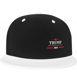 Trump 2024 Make America Great Again Baseball Hats for Men Women White Snapback Hat Cap Hip Hop Dad Hats Trucker Hat White $11...