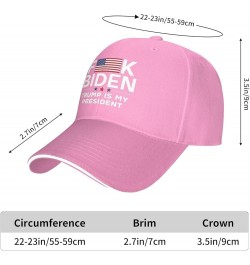 Fuck Biden Trump is My President Baseball Cap Men Ponytail Hat Women Dad Hat Sun Hat Adjustable Trucker Hat Black Pink $11.17...