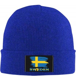 Vintage Sweden Flag Unisex Winter Knit Hat Black Blue $14.84 Skullies & Beanies