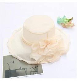 Women's Church Fascinator Bridal Tea Party Wedding Hat Frat Boy Costume L-beige $7.68 Sun Hats