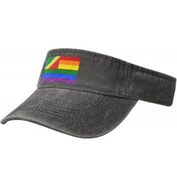 The Republic of The Congo Rainbow Flag Sun Visor Hats for Women Men Adjustable Sports Sun Hats Cotton Golf Cap Deep Heather $...