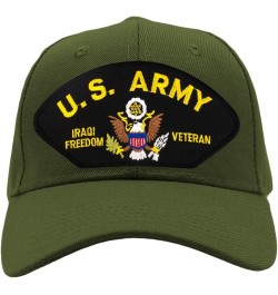 US Army - Iraqi Freedom Veteran Hat/Ballcap Adjustable One Size Fits Most Olive Green Add American Flag $18.57 Baseball Caps