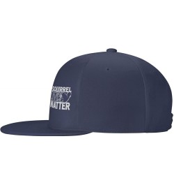 Squirrel Lives Matter Hats for Men Women Adjustable Flat Brim Bill Baseball Cap Novetly Hip Hop Trucker Hat Black Navy Blue $...