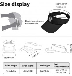 The Beach Fixes Everything Hats Sun Visors for Women Golf Caps Lightweight Sun Hats Allblack $10.82 Sun Hats