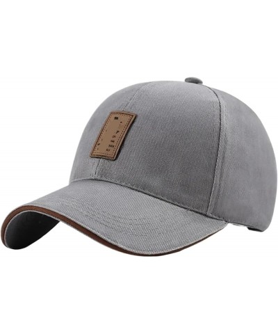 Baseball Cap Unisex Fashion Cap Classic Simple Solid Color Baseball Caps Men & Women Sports Hat Outdoor Sports Cap Gray $17.5...