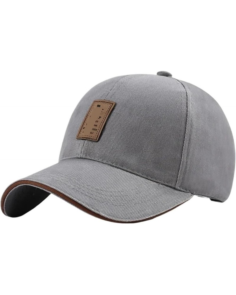 Baseball Cap Unisex Fashion Cap Classic Simple Solid Color Baseball Caps Men & Women Sports Hat Outdoor Sports Cap Gray $17.5...