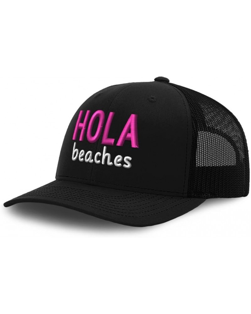 Trucker Baseball Cap Hola Beaches Cotton Dad Hats for Men & Women Black $14.81 Baseball Caps