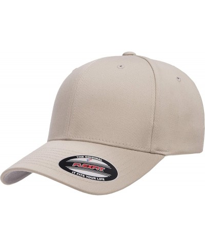 Wooly Combed Twill Fitted Baseball Cap Stone $11.00 Baseball Caps