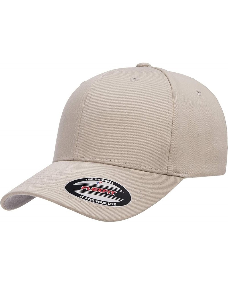 Wooly Combed Twill Fitted Baseball Cap Stone $11.00 Baseball Caps