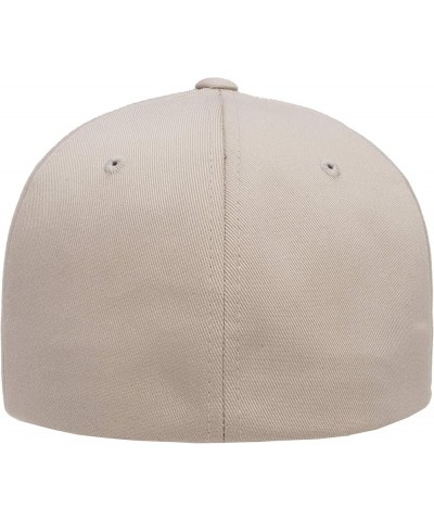 Wooly Combed Twill Fitted Baseball Cap Stone $11.00 Baseball Caps