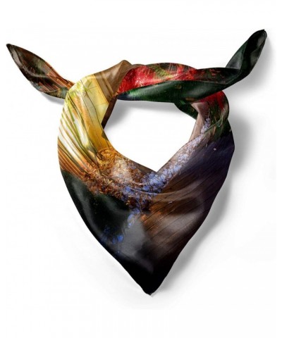 Garden Head Scarf, Japanese Leaves, Hair Wrap Multicolor $13.64 Scarves