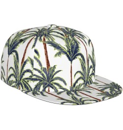 Palm Trees Baseball Cap, Flat Brim Trucker Hat, Buckle Adjustable Palm Trees2 $10.19 Baseball Caps