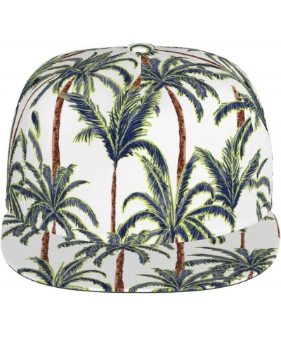 Palm Trees Baseball Cap, Flat Brim Trucker Hat, Buckle Adjustable Palm Trees2 $10.19 Baseball Caps