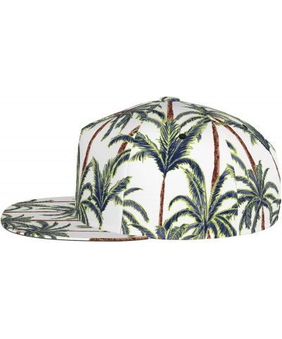 Palm Trees Baseball Cap, Flat Brim Trucker Hat, Buckle Adjustable Palm Trees2 $10.19 Baseball Caps