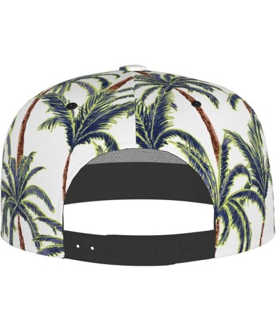 Palm Trees Baseball Cap, Flat Brim Trucker Hat, Buckle Adjustable Palm Trees2 $10.19 Baseball Caps