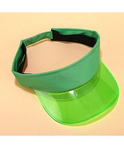 Wide Brim Hat Womens Summer Adjustable Women Empty Top Sunscreen Hat Ladies Visor Hat Baseball Caps Wide Brim Green $8.76 Sun...