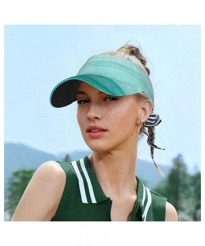 Sport Sun Visor Hat Women Men Adjustable Empty Top Beach Golf Baseball Uv Cap for Women and Men Teal Turquoise $11.65 Visors